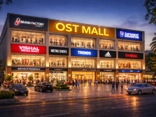 ost mall at dusk in hapur